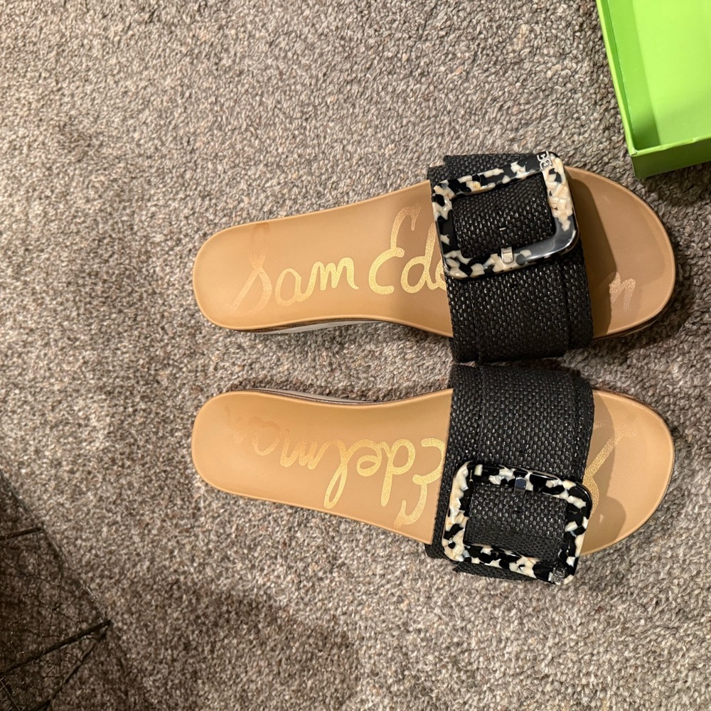 Sam Edelman Black Slide Sandals